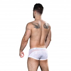  Boxer Snow Sheer w/ Almost Naked - ANDREW CHRISTIAN 92251-WHTSL 