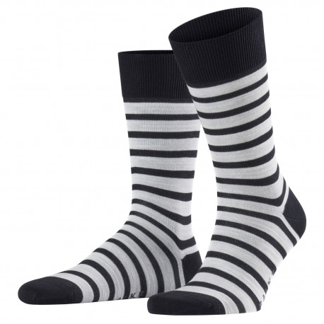  Chaussettes FALKE Even Stripe - navy - FALKE 13326-6376 