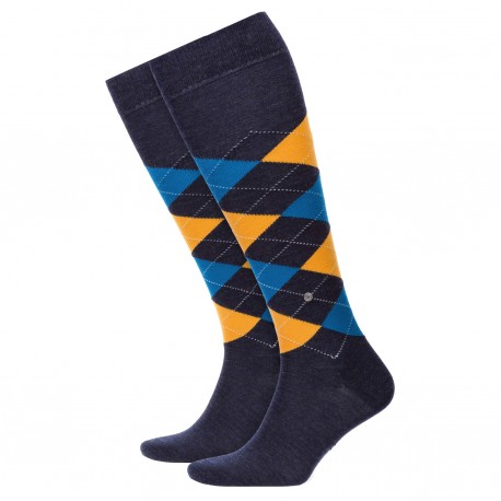  Chausettes Edinburgh - jaune/bleu - BURLINGTON 27083-6279 