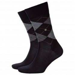 EDINBURGH socks - grey/black