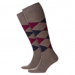 Socks Mid-Bas Edinburgh - bordeaux / navy / taupe