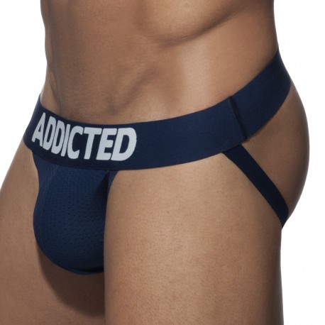  Jock Push-up mesh - azul - ADDICTED AD773 C09 