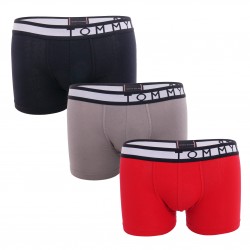  Lot de 3 boxers à ceinture logo - bleu marine foncée, gris et rouge - TOMMY HILFIGER UM0UM02202-0RU 