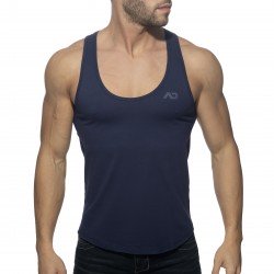  Camiseta sin mangas de algodón - coral de cuello en U - ADDICTED AD997-C09 