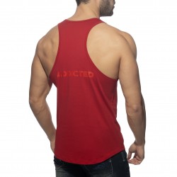 Camiseta sin mangas de algodón - coral de cuello en U - ADDICTED AD997-C06 