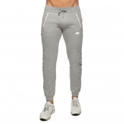  Double zip Jogging pants - gris - ADDICTED AD1012-C11 