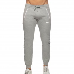  Double zip Jogging pants - gris - ADDICTED AD1012-C11 