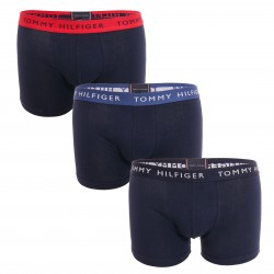  Lot de 3 boxers à bande de logo navy bleu et rouge - TOMMY HILFIGER UM0UM02324-0V4 