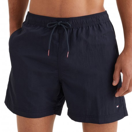  Short de bain Tommy moulant mi-long - bleu marine foncé - TOMMY HILFIGER UM0UM02041-DW5 