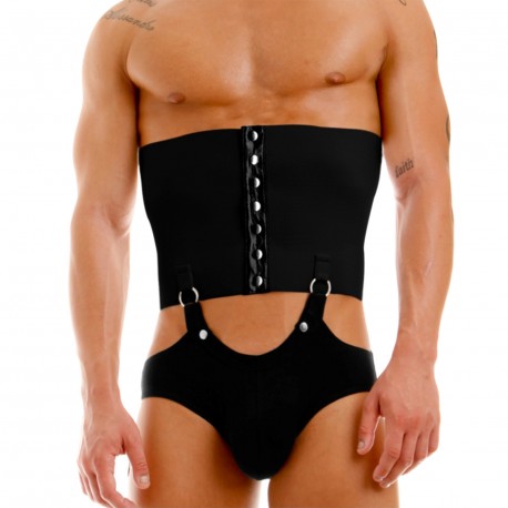 acheter des sous-vetements Modus Vivendi pour homme - Slip Transformer pour corset, noir slips et bandeaux