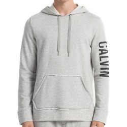 Hooded sweatshirt with grey logo