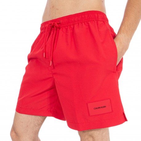  Short de bain Medium Drawstring - Lipstick rouge - CALVIN KLEIN *KM0KM00296-654 