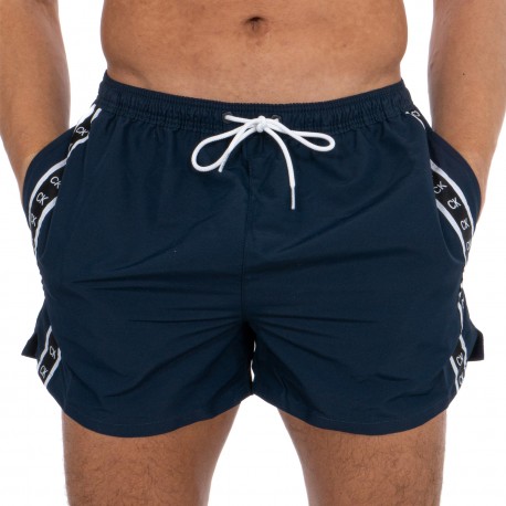  Short de bain Drawstring - Black Iris - CALVIN KLEIN -KM0KM00451-CBK 