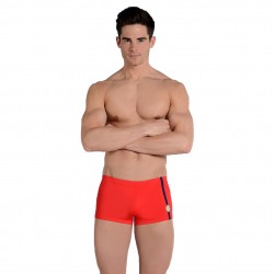 Boxer, shorty de bain de la marque HOM - Shorty de bain Cup Style rouge - Ref : 10139326 4063