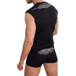 acheter-des-articles-de-mode-pour-homme-L'Homme Invisible-Débardeur muscle shirt tatoo col V - débardeurs