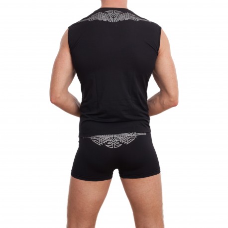 acheter-des-articles-de-mode-pour-homme-L'Homme Invisible-Débardeur muscle shirt tatoo col V - débardeurs