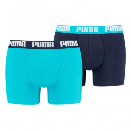  Boxer Basic - turquoise et bleu (Lot de 2) - PUMA 521015001-796 