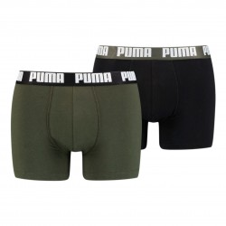  Boxer Basic - kaki et noir (Lot de 2) - PUMA 521015001-031 