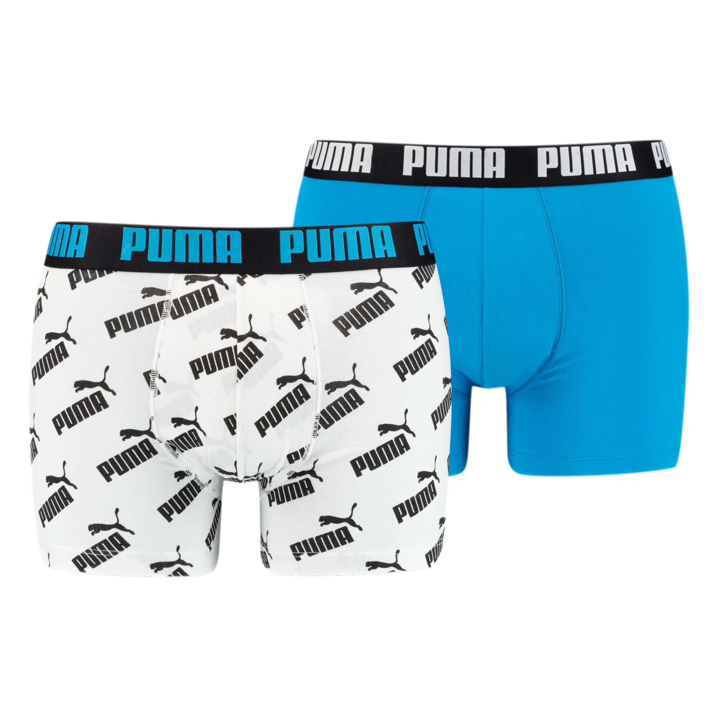 Calzoncillos de boxer Puma 2 Pack Basic Boxers Aqua Blue
