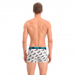  Lot de 2 boxers All-Over-Print Logo - blanc et bleu - PUMA 100001512-006 