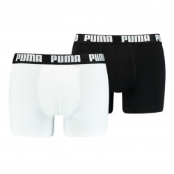  Basic Boxer Shorts 2 Pack - white and black - PUMA 521015001-301 