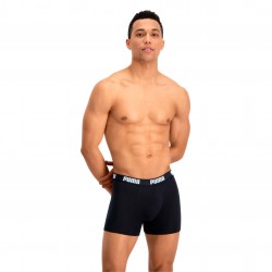  Basic Boxer Shorts 2 Pack - white and black - PUMA 521015001-301 