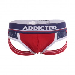  Jockstrap Push up sport - rouge - ADDICTED AD744-C06 