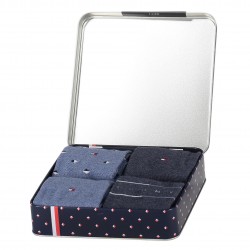  Coffret cadeau de 4 paires de chaussettes - jeans - TOMMY HILFIGER 701218308-003 