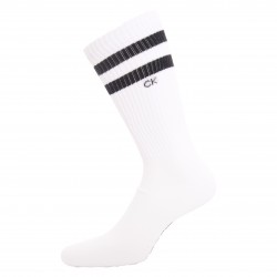  Lot de 2 paires de chaussettes rayées - blanc - CALVIN KLEIN 701218711-004 