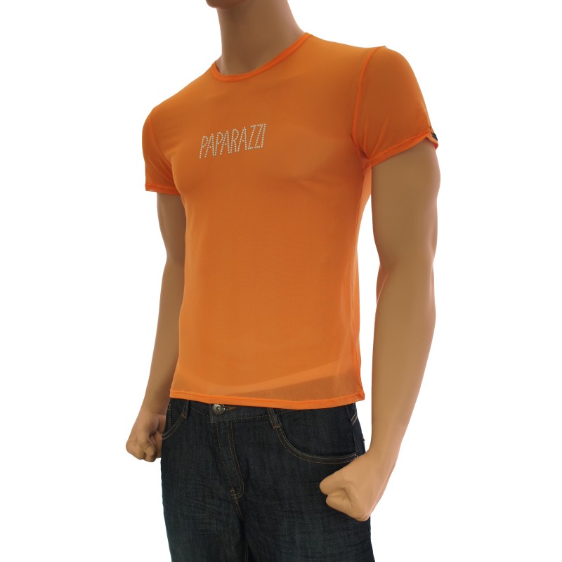 Mangas cortas de la marca BODY ART - T-shirt Olympe orange - Ref : 507075 690