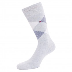  Lot de 2 paires de chaussettes écossais - bleu & bleu marine - TOMMY HILFIGER 100001495-022 