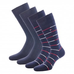  Lot de 2 paires de chaussettes à rayure - navy - TOMMY HILFIGER 701218382-002 