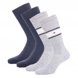  Lot de 2 paires de chaussettes Tommy - bleu - TOMMY HILFIGER 701218376-002 