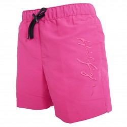  Short de bain mi-long à logo signature - rose - TOMMY HILFIGER UM0UM02299-TO8 