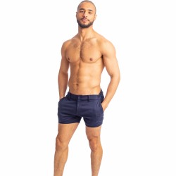  Tennis Shorts - Navy - L'HOMME INVISIBLE HW158-TNS-049 