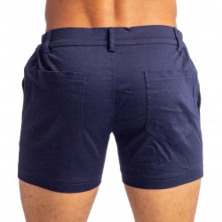  Tennis Shorts - Navy - L'HOMME INVISIBLE HW158-TNS-049 