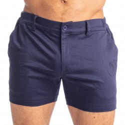  Tennis Shorts - Bleu Marine - L'HOMME INVISIBLE HW158-TNS-049 