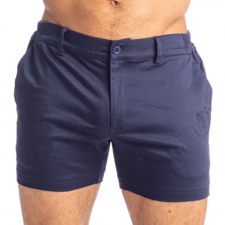  Tennis Shorts - Navy - L'HOMME INVISIBLE HW158-TNS-049 