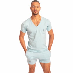  Hypnos Ice Blue - T-shirt Col V - L'HOMME INVISIBLE MY61-HYP-021 