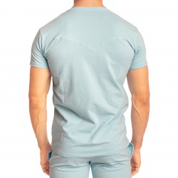  Hypnos Ice Blue - T-shirt Col V - L'HOMME INVISIBLE MY61-HYP-021 