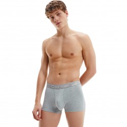  Set of 3 Boxers Modern Structure - grey, black and red grape - CALVIN KLEIN NB2970A-1RM 