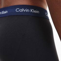  Lot de 3 boxers taille basse Cotton Stretch - ceinture orange, bleu et kaki - CALVIN KLEIN U2664G-1TU 