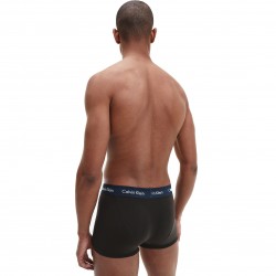  Set di 3 boxer a vita bassa Cotone Stretch - cintura blu, arancione e kaki - CALVIN KLEIN U2664G-1TU 