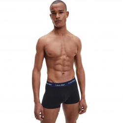  Set di 3 boxer a vita bassa Cotone Stretch - cintura blu, arancione e kaki - CALVIN KLEIN U2664G-1TU 