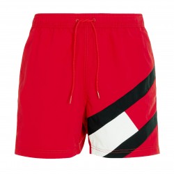  Bañador de corte slim con cordón y logo - rojo - TOMMY HILFIGER UM0UM02048-XLG 