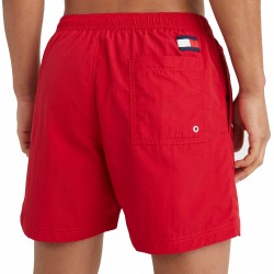  Flag Drawstring Mid Length Slim Fit Swim Shorts - red - TOMMY HILFIGER UM0UM02048-XLG 