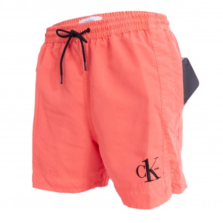  Bañador de largo medio con cordón Authentic - naranja - CALVIN KLEIN KM0KM00742-SN6 