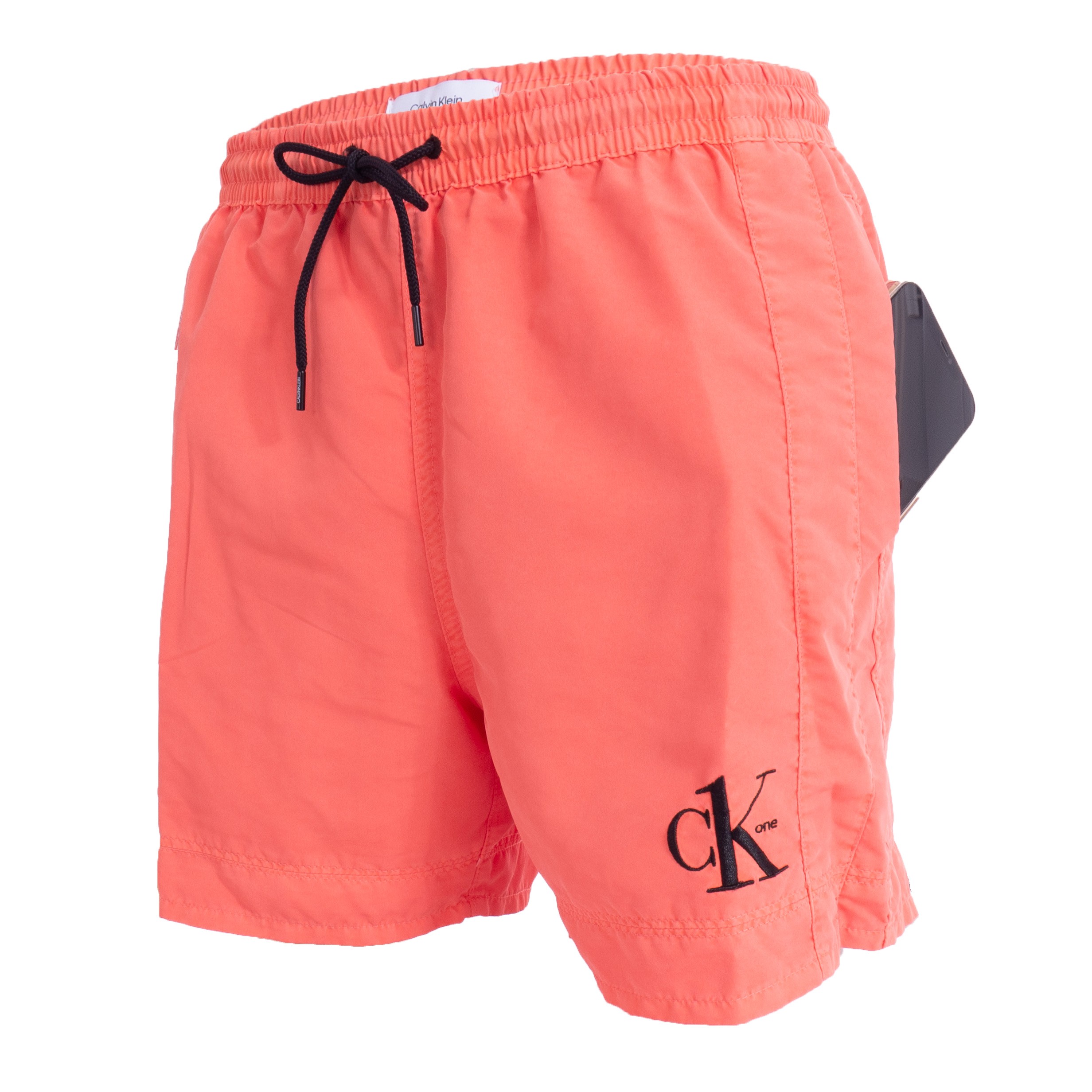 Medium Drawstring Swim Shorts Authentic - orange - Calvin Klein : s...