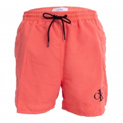  Pantaloncini da bagno con cordoncino medio Authentic - arancia - CALVIN KLEIN KM0KM00742-SN6 