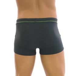 Boxer Shorts, Bath Shorty of the brand EMINENCE - Boxer de bain anthracite & anis - Ref : 3A77 3617